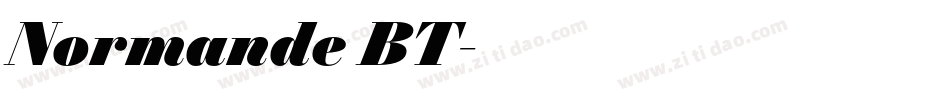 Normande BT字体转换